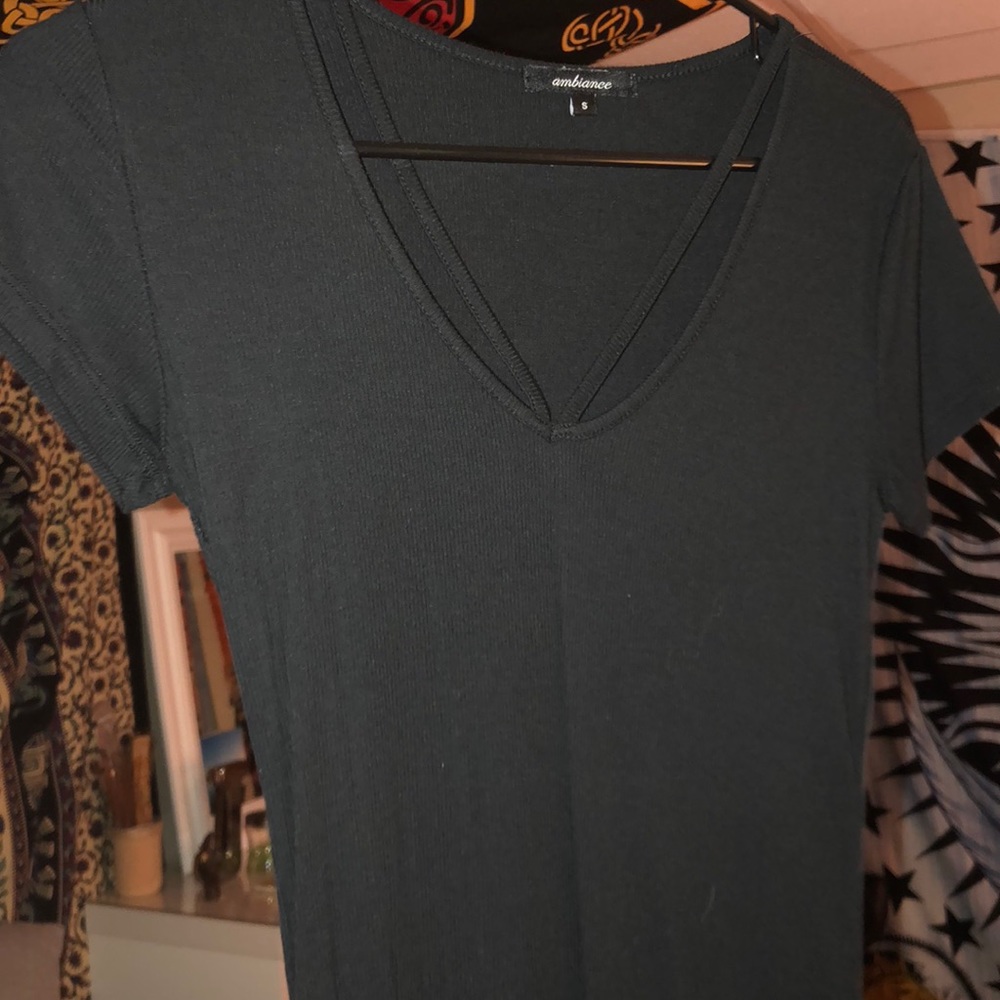 Ambiance black shirt with cutouts